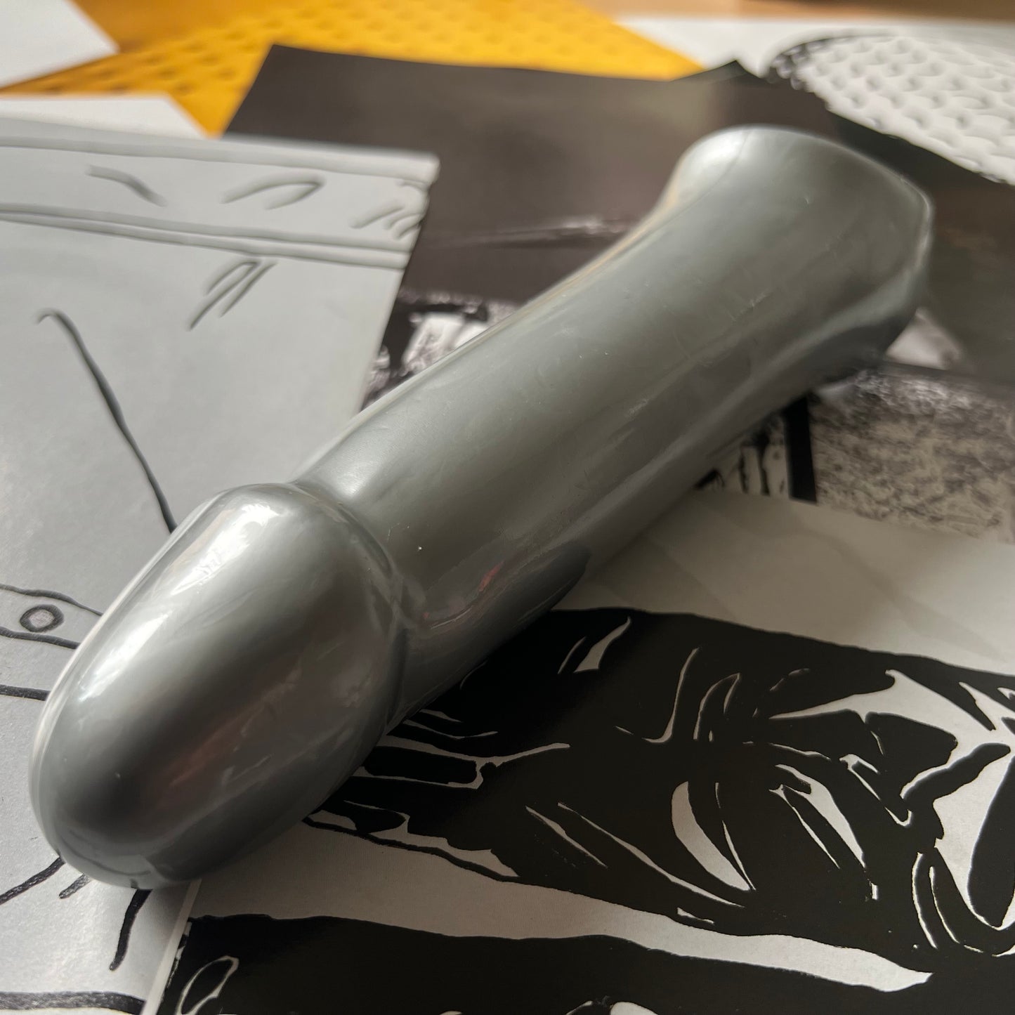 Penis Sleeve Grey STOCK 236MM 45.6MM